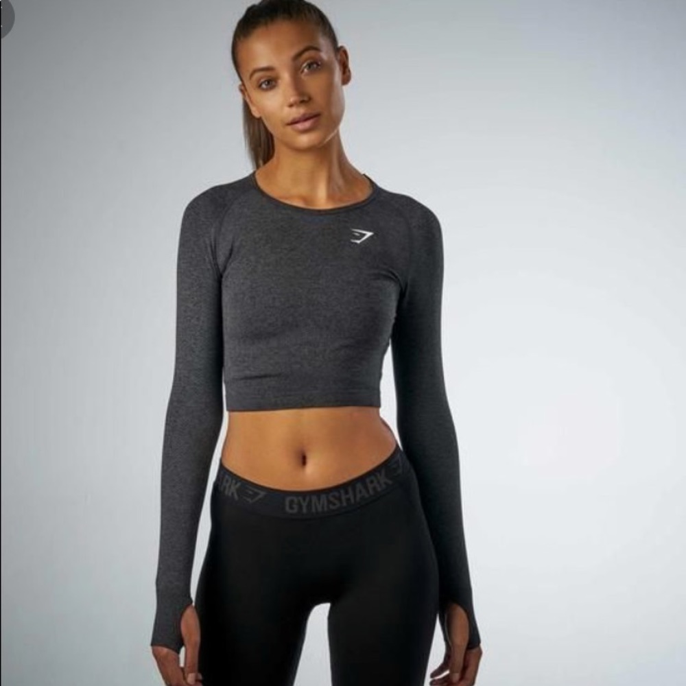 Gymshark seamless long sleeve crop top